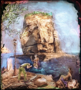 Vivian van Blerk, Souvenir of Paxos, Poseidon, 2013, Color Photography