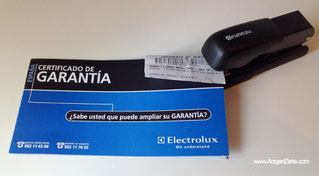 Grapa el ticket de compra junto a la garantía - www.AorganiZarte.com