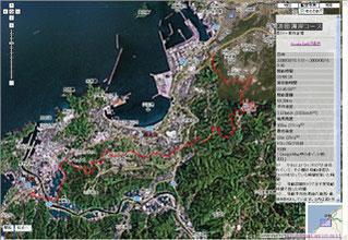 浜田海岸コースグーグルマップ