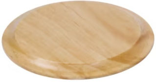 Rosetta in legno rovere Fanton 84041 – finitura artigianale ideale per impianti elettrici a vista in stile country vintage.
