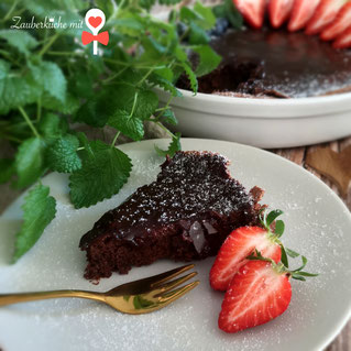 Schokoladenkuchen Rezept, Ofenhexe, Zauberküche mit Herz, Blog