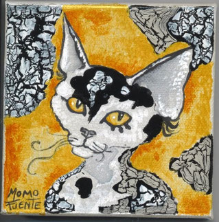 Peinture de Momo Fuente, artiste-amie trop tôt disparue 