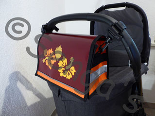 Kinderwagentasche "Hibiscus"