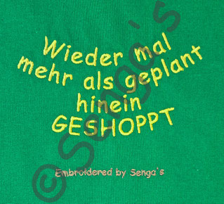 Lustiges Stickereimotiv für Baumwolltaschen / by Senga's