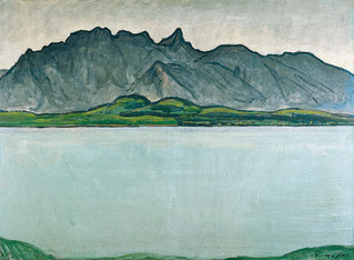 Ferdinand Hodler Thuner See mit Stockhornkette, 1910/11 Öl auf Leinwand  65,5 x 88 cm  Von der Heydt Museum Wuppertal