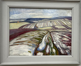 Schneeschmelze bei Elgersburg, Munch, Edvard,