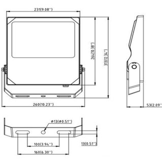 LED Fluter silber 100W