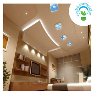 LED-Deckenhimmel 60x60 cm – einfache Montage in Rasterdecken