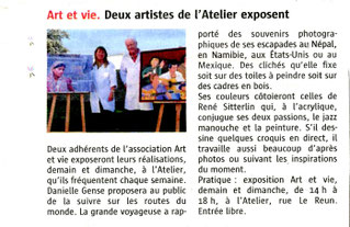 10 et 11 octobre : expo Gense - Sitterlin