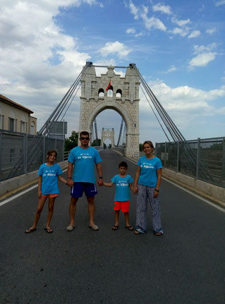 La família Garcia-Eiximeno al Pont Penjant d'Amposta!