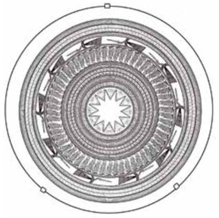 Fig. 10. SPM Tympanum without base Schema (D67 cm)