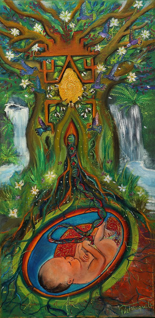 Folil, placenta, Paz treuquil, arbol madre, cosmovision mapuche, ñimin