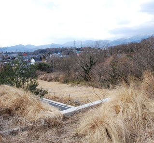 初見した敷地からの眺め