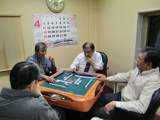 毎年4月の麻雀会 強い方は常勝です。