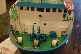 Modelldetails an der "Gry Maritha" von H. Wagner