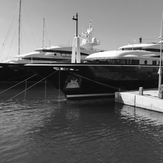 Yachts in harbour