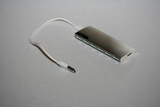 USB Hub mit sieben Steckplätzen