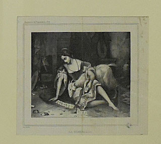 Auguste Bouquet, La Esmeralda, lithographie, XIXe / Abbeville, Musée Boucher-de-Perthes / ph J.H.