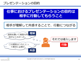 プレゼンテーションの目的