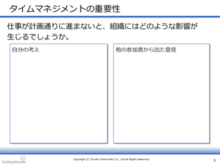 タイムマネジメントの重要性