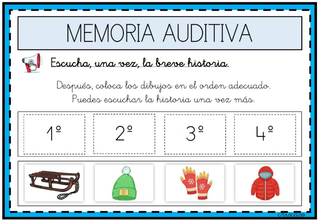 ESCUCHAR LA HISTORIA Y ORDENAR LOS DIBUJOS 