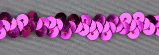 Paljettinauha Fuchsia 6mm