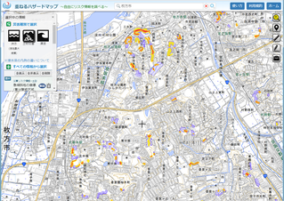 枚方市　土砂災害のハザードマップ