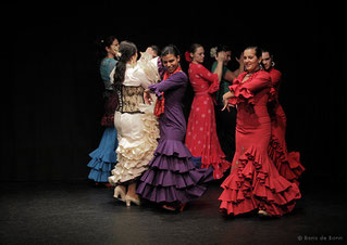 Flamencotanz bei der Fiesta Flamenca "Fin de año" 2011 im Tanzstudio La Fragua in Bonn/Color-Foto by Boris de Bonn