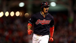 Nella foto Francisco Lindor gira le basi dopo il fuoricampo ( da Foxsport)