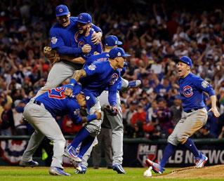 L'esultanza dei Cubs (Matt Slocum/Associated Press)