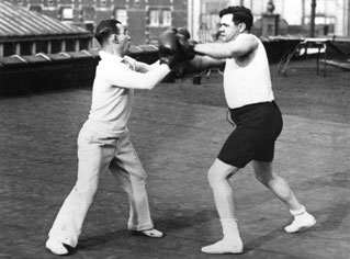 Babe Ruth si allena da pugile (Getty image)