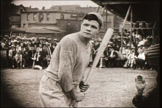 Un fotogramma del film "Headin’ Home" interpretato da Babe Ruth nel 1920