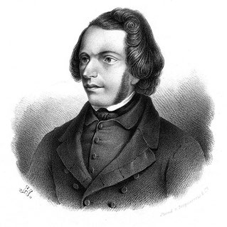 Johannes Ronge. Lithografie von Joh. Hilverdink. 1845.
