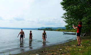 Italien, Toskana, Urlaub, Radreisen, Velotraum, Radfahren, Lago di Bolsena, Bolsena, baden, See