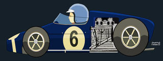 Carlo Maria Abate by Muneta & Cerracín - Lotus 18 - Climax, en Rouen 1962