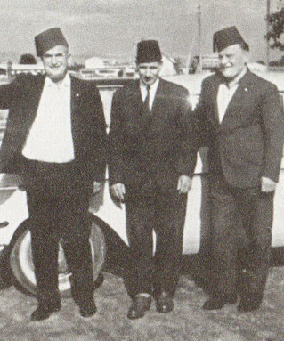Adem Delić, Ibrahim vitez Pjanić i Omer Vrabac na Bleiburškom polju