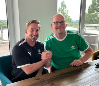 Thomas Kunze (l.) mit Matthias Schmelz (r.)