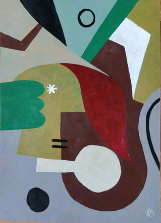 tableau minimaliste de benoit vinadelle artiste peintre