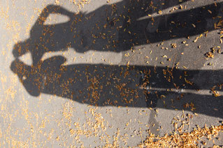 Schatten von 2 Personen Besenbeiz Sool
