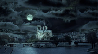 Notre-Dame de Paris, la nuit