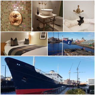 Collage des Hotelschiffs Fingal in Edinburgh ©My own Travel