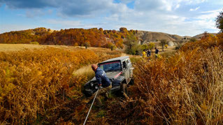 Offroad-Reisen ist auch anstrengend