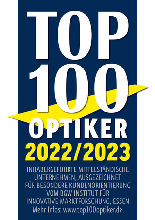 GEBKER OPTIK erhält Auszeichnung als TOP 100 Optiker 2018/2019