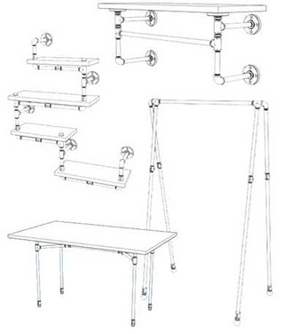 Design-Möbel & Accessoires aus Stahlrohr. DIY und Unikate. - ilTubo DIY