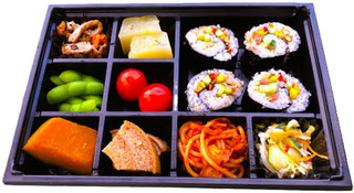 M's Bento  sushi-roll & 8 side dishes