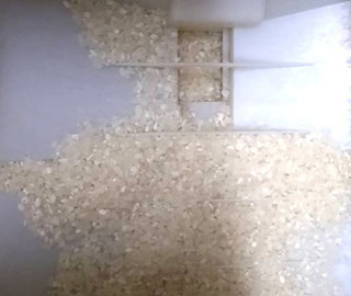 米びつ。底が見え始める。