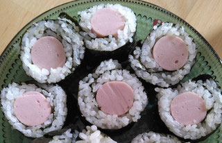 　　　　２月３日、自分で作った海苔巻き