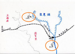 三井寺（上）から石山寺（下）へ