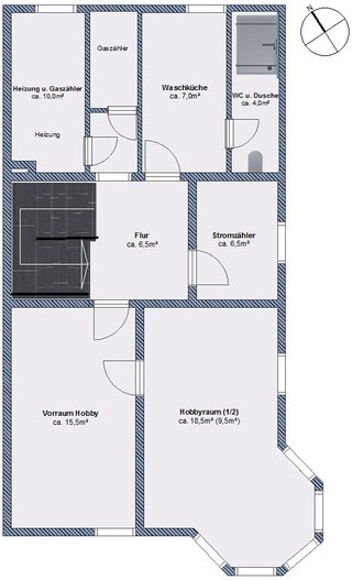DOPPELHAUSHÄLFTE MIT HERRLICH EINGEWACHSENEM GARTEN - Stubinitzky