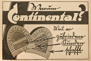 Continental Werbeplakat von 1926